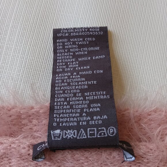 Chelsea & Theodore Pink Eyelash Knit Plus Size Open Front Cardigan Women's XXL - Picture 4 of 12